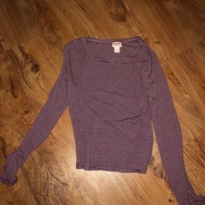 long sleeve striped top firs s-l